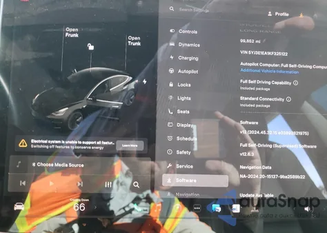 2019 Tesla Model 3 from USA, damaged, VIN 5YJ3E1EA1KF325122